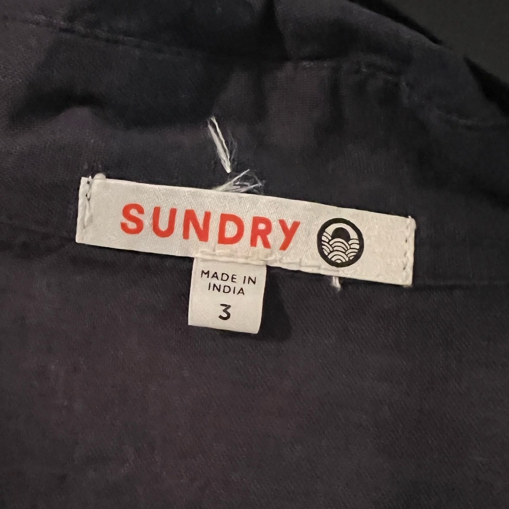 Sundry Blouse in Navy Blue Size 3 - Picture 3 of 4